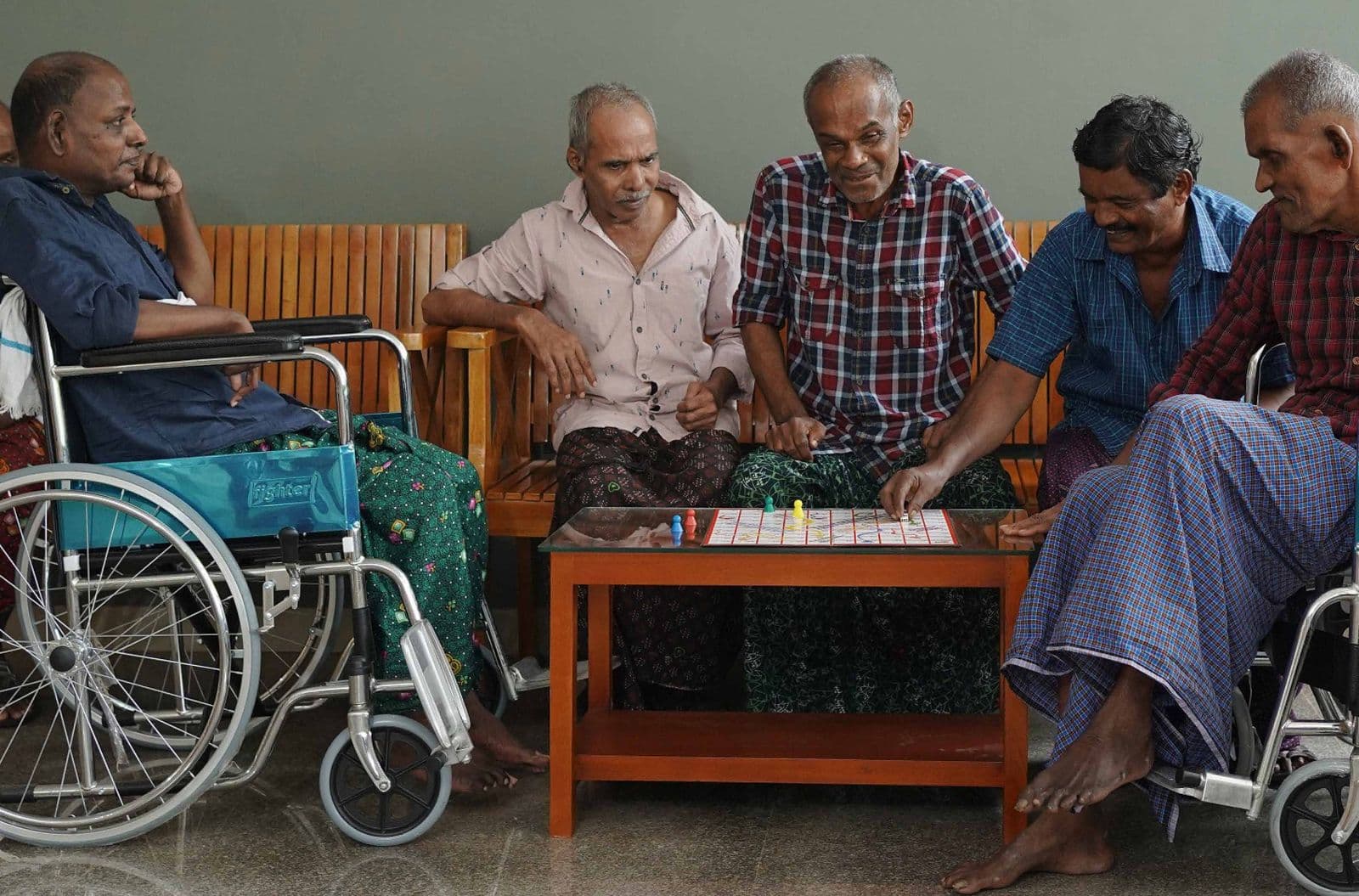 Residents at Thanal Veedu, who eat here every day